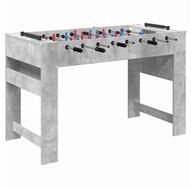 vidaXL Tischfu&szlig;ballspiel, Tischfu&szlig;balltisch Beton Grau 125 x 60,5 x 80 cm