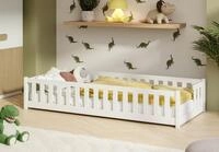 Kids Collective Kinderbett Bodenbett mit Rausfallschutz & Lattenrost Montessori