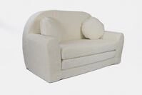 FORTISLINE Kindersofa Kindersofa aus Teddy-Stoff mit Verl&auml;ngerung - Klappsofa,