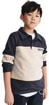 Sweatshirt MARC O'POLO, Jungen, Gr. 140, beige (schwarz navy), Sweatware,