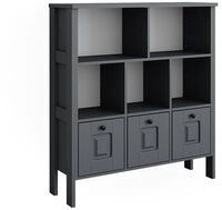 VitaliSpa&reg; B&uuml;cherregal Ajaton, Grau, 103.6 x 113.4 cm, 1-tlg.