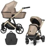 KUNERT Kombi-Kinderwagen ARIZO PREMIUM 2 n1 &Ouml;ko-Leder Kinderwagen mit goldenem