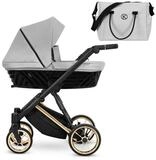KUNERT Kombi-Kinderwagen Ivento Premium 2in1 Kinderwagen mit Goldrahmen,...