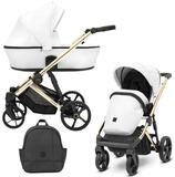 KUNERT Kombi-Kinderwagen ARIZO PREMIUM 2 n1 &Ouml;ko-Leder Kinderwagen mit goldenem