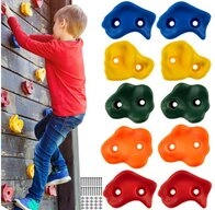 KRUZZEL Kletterwand Klettersteine Griffe f&uuml;r Kinder, (Spar-Set, 10-St.,