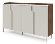 Beautysofa Kommode POSITIVO 4-t&uuml;rig &ndash; Skandinavisches Design (Tip-On-System,