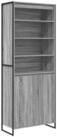 vidaXL Sideboard Hohe Schr&auml;nke Graues Sonoma 79 x 36 x 200 cm Holzwerkstoff (1...