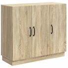 vidaXL Sideboard 89 x 34,5 x 77 cm Sideboard Sonoma-Eiche 89x34,5x77 cm...
