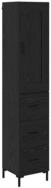 vidaXL Highboard Highboard Schwarz Eichen-Optik 34,5 x 34 x 180 cm...