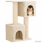 vidaXL Kratzbaum 114 cm Katzennbaum mit Sisal-Kratzs&auml;ulen Creme 114 cm...