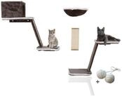 Rohrschneider Katzen-Kletterwand Katzen Kletterwand 8er Set + 2 Extra...