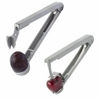 WESTMARK Entsteiner Set: 1 Kirschenentkerner & 1 Pflaumenentsteine, Aluminium,