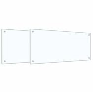 vidaXL K&uuml;chenr&uuml;ckwand K&uuml;chenr&uuml;ckwand 2 stk. Transparent 90 x 40 cm...