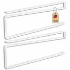 Intirilife K&uuml;chenrollenhalter, (2x Papierrollenhalterung in Wei&szlig; - Z-Form,...