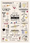 Winkler Geschirrtuch Geschirrtuch Verres et ap&eacute;ros Ecru 48x72 cm, (1-tlg., 1 x