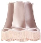 Qazqa Lampenschirm Granny, QAZQA Lampenschirm, Rosa, Textil, Retro