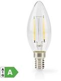 Nedis Smarte LED-Leuchte LBFE14C351A, E14-Sockel, warmwei&szlig;es Licht, lange