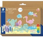 STAEDTLER Bastelfarbe Junior Fingermalfarbe, 6 St&uuml;ck bunt