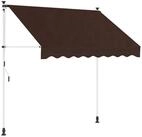 vidaXL Markise Manuell einziehbare Markise Braun 100 cm (1-St)