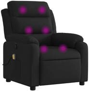 vidaXL Sessel Massage-Relaxsessel, schwarzer Stoff (1-St)