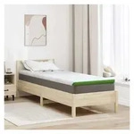 Matratzenauflage vidaXL, Matratzenauflage Wei&szlig; und Gr&uuml;n 70 x 200 cm Jacquard...