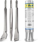 S&R Mei&szlig;el-Set SDS-plus 3-teilig, universell einsetzbar, geh&auml;rtet, 258 in mm,...