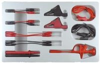KS Tools Multimeter, (13 St), 12/24V Diagnose Pr&uuml;f- und Mess-Kabel-Satz,...