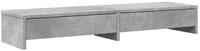 vidaXL Monitorst&auml;nder, (Monitorst&auml;nder mit Schubladen Betongrau 100x27x15 cm)