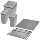 SO-TECH&reg; M&uuml;lltrennsystem Ninka Abfalltrennsystem eins2vier Eimer Set 2x 6L, 1x