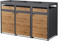 ML-DESIGN M&uuml;lltonnenbox M&uuml;llbox aus Stahl wetterfeste M&uuml;lltonnen Verkleidung