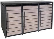 osoltus M&uuml;lltonnenbox Metall M&uuml;lltonnenbox 3er M&uuml;lltonnenverkleidung 196 x...