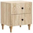 vidaXL Nachttisch 43 x 34,5 x 48 cm Nachttisch Nachtschrank Nachtkommode...