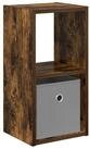 vidaXL Nachttisch Nachttisch Ger&auml;ucherte Eiche 25,5 x 22 x 49,5 cm...