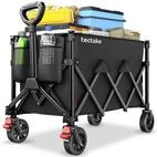 tectake Bollerwagen Handwagen RollRider faltbar, Teleskopgriff, Profilr&auml;der (1