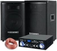 McGrey PA Komplettset DJ Anlage Party-Lautsprecher (Bluetooth, 400 W,...