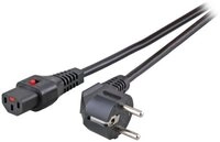 EFB ELEKTRONIK Netzkabel IEC Lock 10A EU Schuko-C13 - Stromkabel - schwarz...