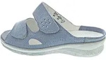 Waldl&auml;ufer Pantolette blau|silberfarben 36 EU (3,5 UK)