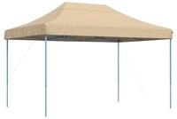 vidaXL Partyzelt Party-Zelt 279 x 410 x 315 cm Beige Oxford-Stoff