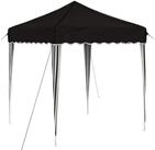 vidaXL Partyzelt Pop-up Partyzelt 195 x 195 x 245 cm Schwarz Oxford-Stoff