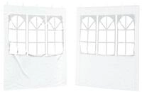 vidaXL Pavillon 200 x 195 cm Party Zelt Seitenteil 2er Set 200x195 cm Wei&szlig; PE...