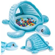 Intex Luftmatratze Wasserspielplatz Schildkr&ouml;tenpool, (Spar-Set, 1-St.,