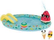 Happy People Planschbecken Spielcenter Eis (198x150 x18cm), mit Rutsche und...