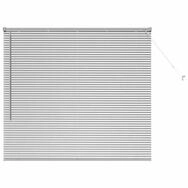 Rollo Venezianische Jalousien Silber 130 x 150 cm Aluminium, vidaXL
