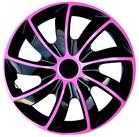 NRM Radkappen QUAD Bicolor, 13 in Zoll, Radzierblenden f&uuml;r Stahlfelgen Zweifarbige