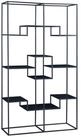 en.casa Standregal, &raquo;R&aring;de&laquo; Metall 180 x 100 x 35 cm Schwarz