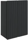 vidaXL H&auml;ngeschrank Wandschrank Schwarz 66 x 34,5 x 92 cm Holzwerkstoff (1-St)