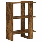 vidaXL B&uuml;cherregal B&uuml;cherregal 2 Ebenen 52 x 25 x 71,5 cm Holzwerkstoff,...