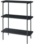 en.casa Standregal, &raquo;Samnanger&laquo; mit 3 Ablagen 100 x 80 x 34 cm Schwarz...