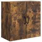 vidaXL H&auml;ngeschrank Wandschrank Ger&auml;ucherte Eiche 59 x 31 x 60 cm...