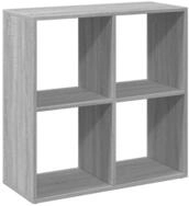 vidaXL B&uuml;cherregal Raumteiler-B&uuml;cherregal Grau Sonoma 69,5x29x69,5 cm, 1-tlg.
